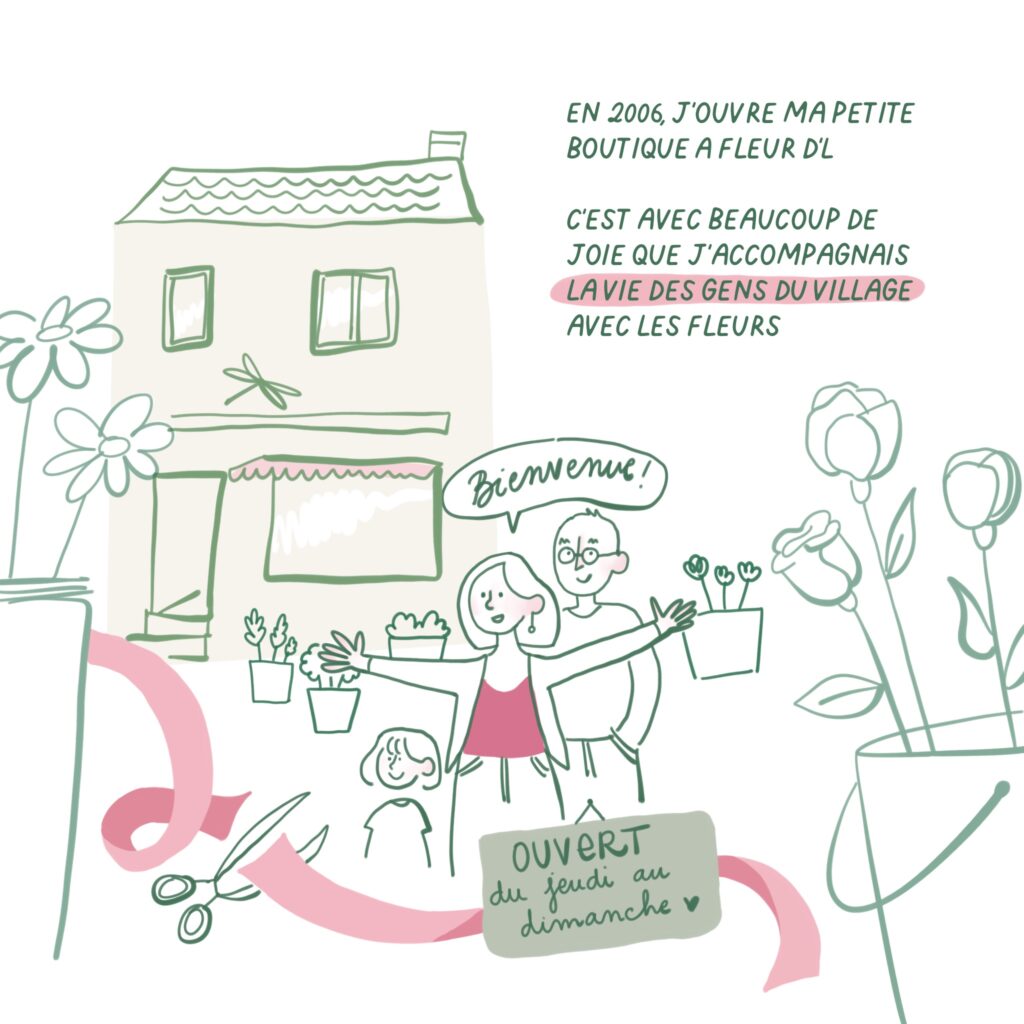 Illustration pédagogique fleuriste écoresponsable 3